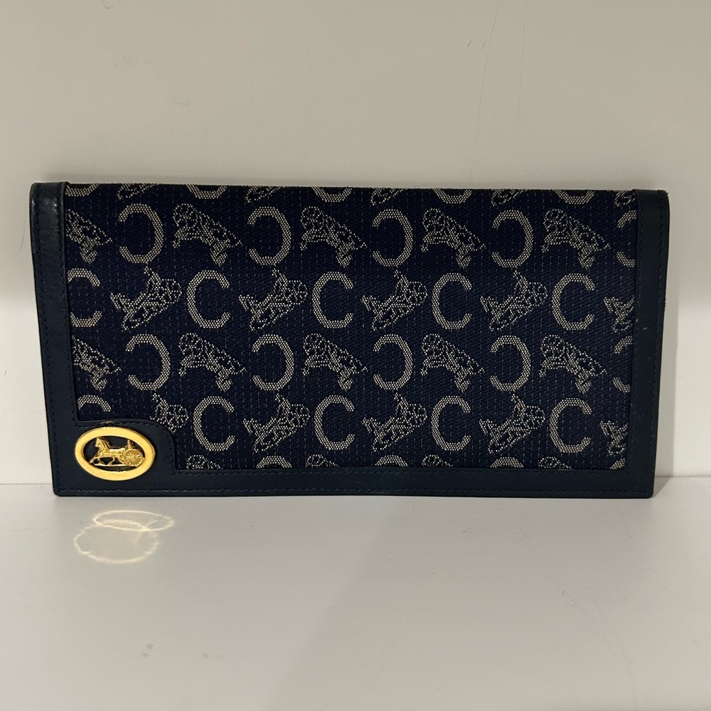 Authentic pre loved Celine Vintage Long Wallet C Macadam Deadstock